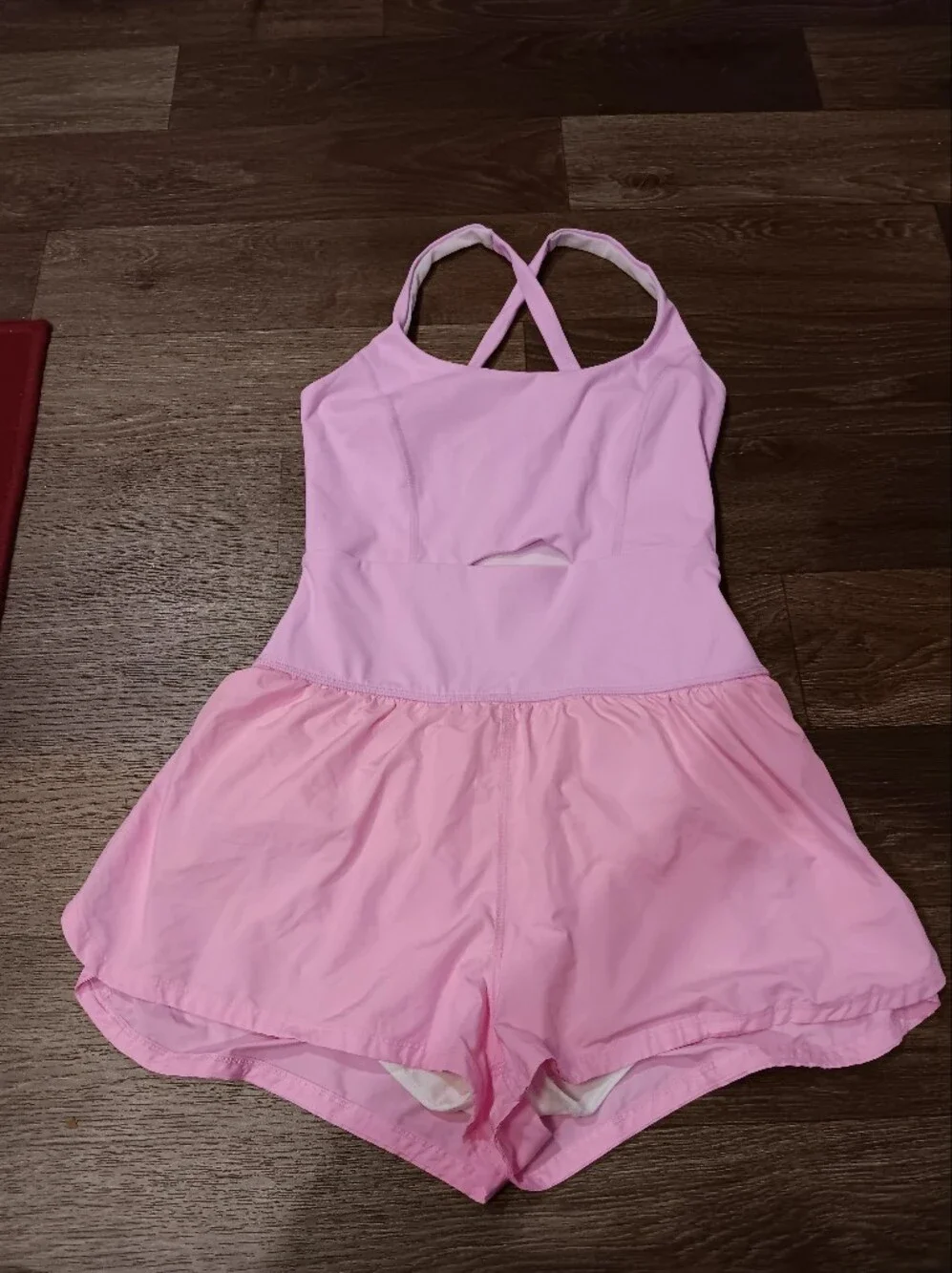 Free People Pink Cutout Romper